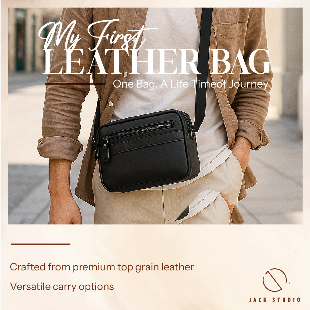 (TEST ONLY) Modern Sling Crossbody Clutch Leather Men's bag- BAI50519