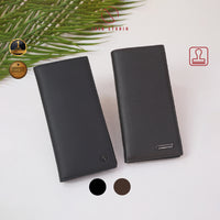 Leather Long Bi-Fold Wallet – Elegant Collection thumbnail