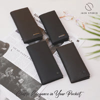 Leather Long Bi-Fold Wallet – Elegant Collection thumbnail