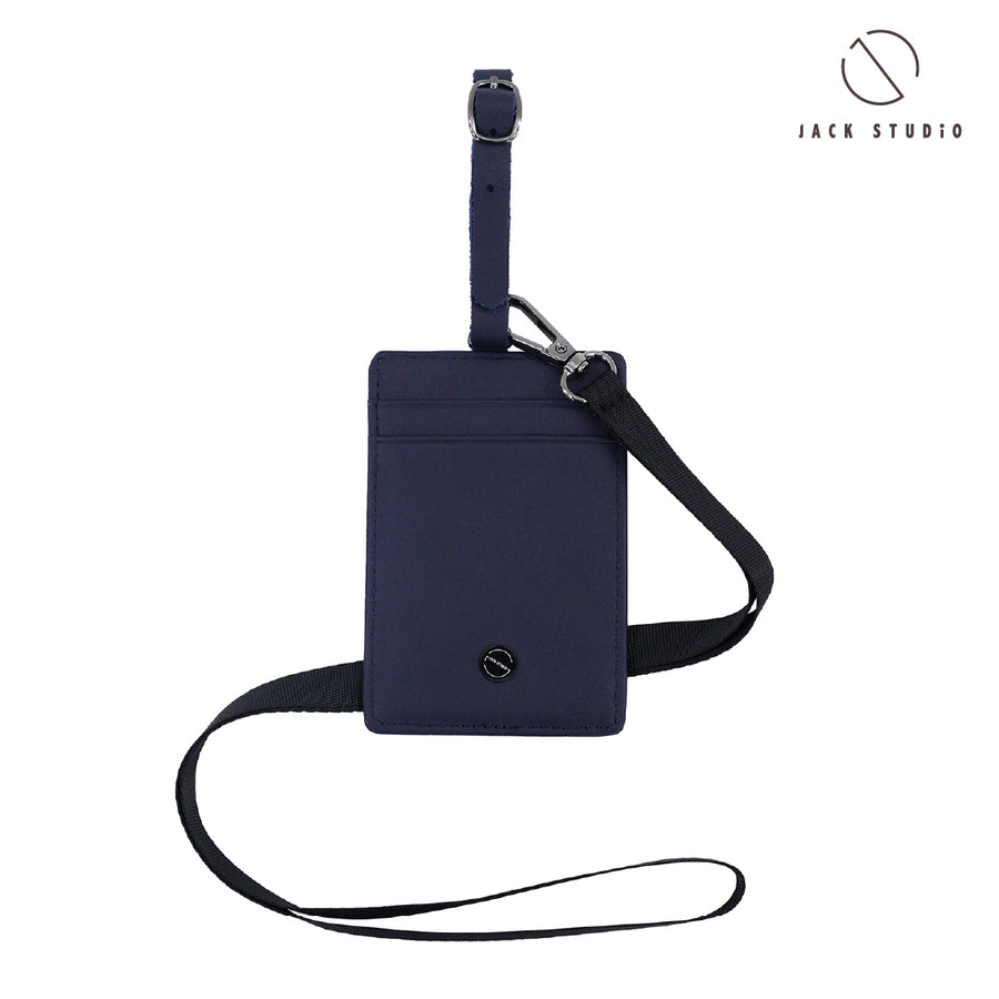 Leather Card Holder with ID Window – Lanyard Collection