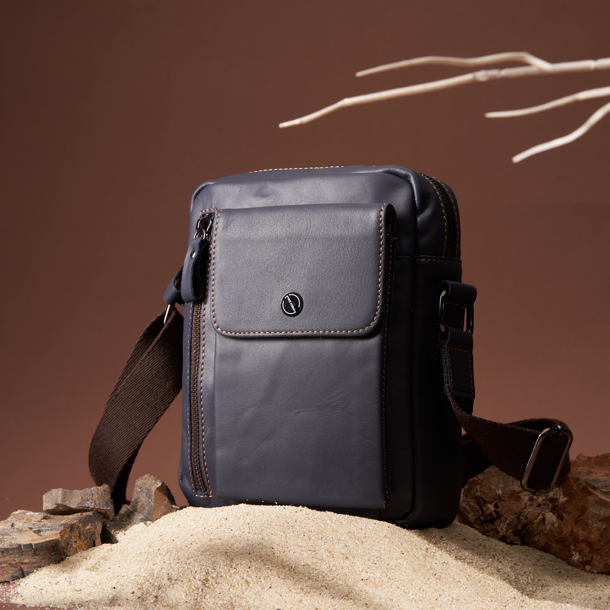 Jack Studio Genuine Leather Crossbody Sling Bag Man Beg lelaki - BAB 30504 - Jack Studio Marketing Sdn Bhd