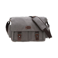 Jack Studio Free Engraved Name 2 Size Canvas Leather Crossbody Sling Messenger Bag - BAD 21005/ 40106 thumbnail