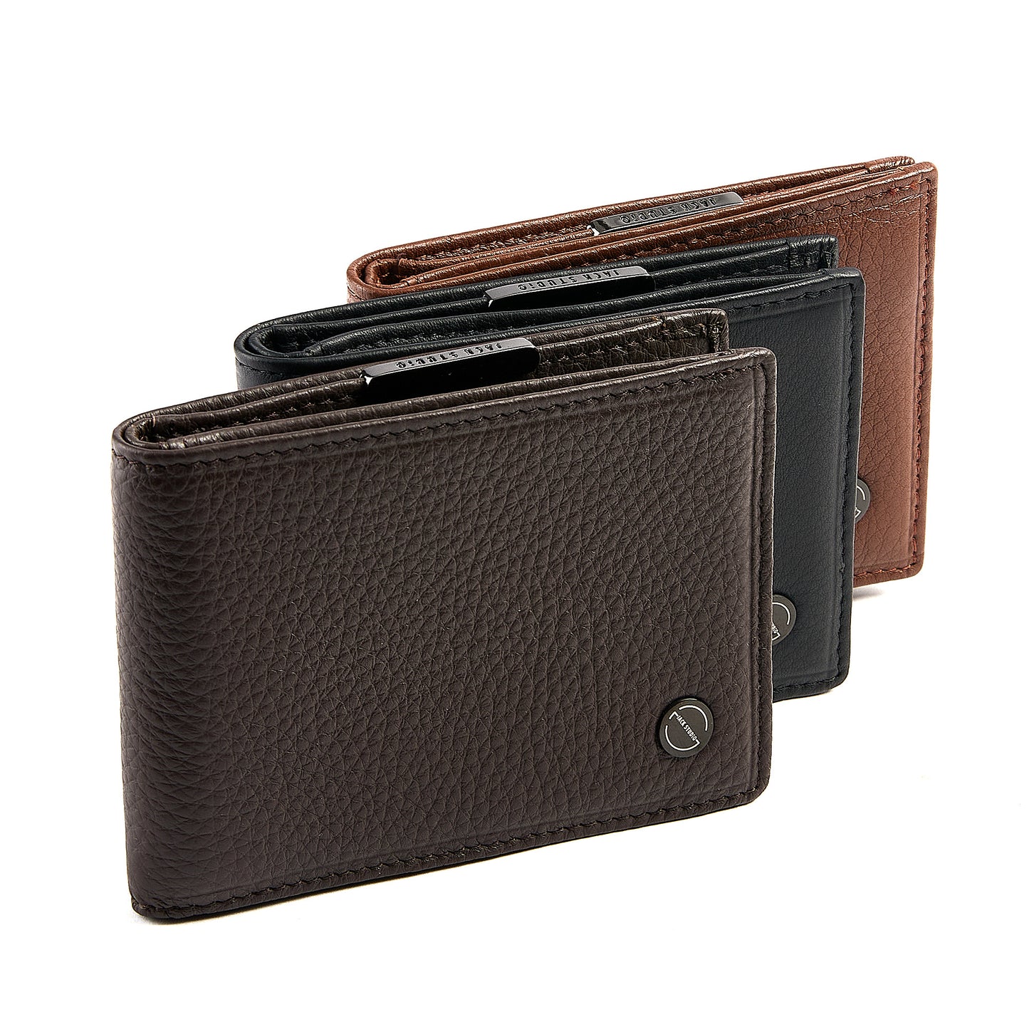 (TEST ONLY) Jack Studio Full Grain Leather Moro Deluxe Luxe Bi-fold Money Clip Wallet-JWC 51056