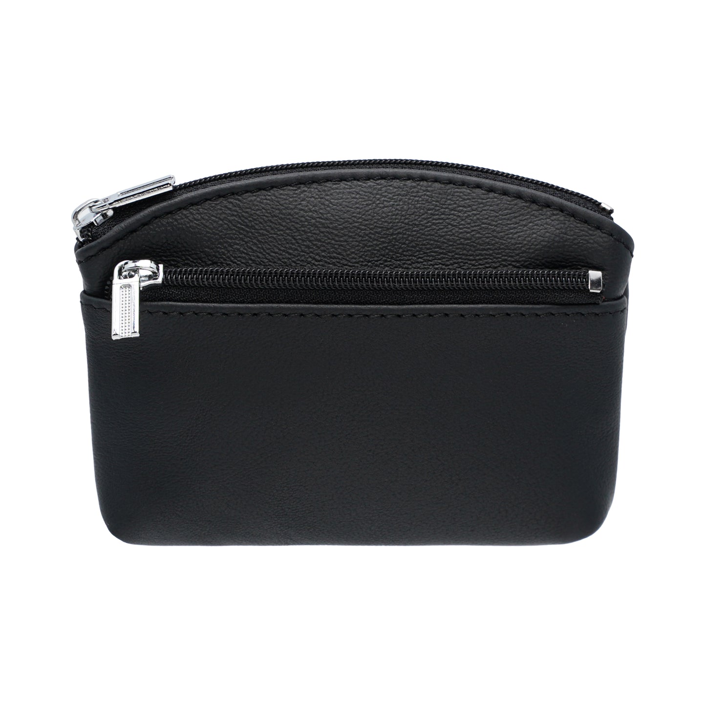 Jack Studio Genuine Cow Leather Coin Pouch Zip Wallet with Keyholder - JK40155