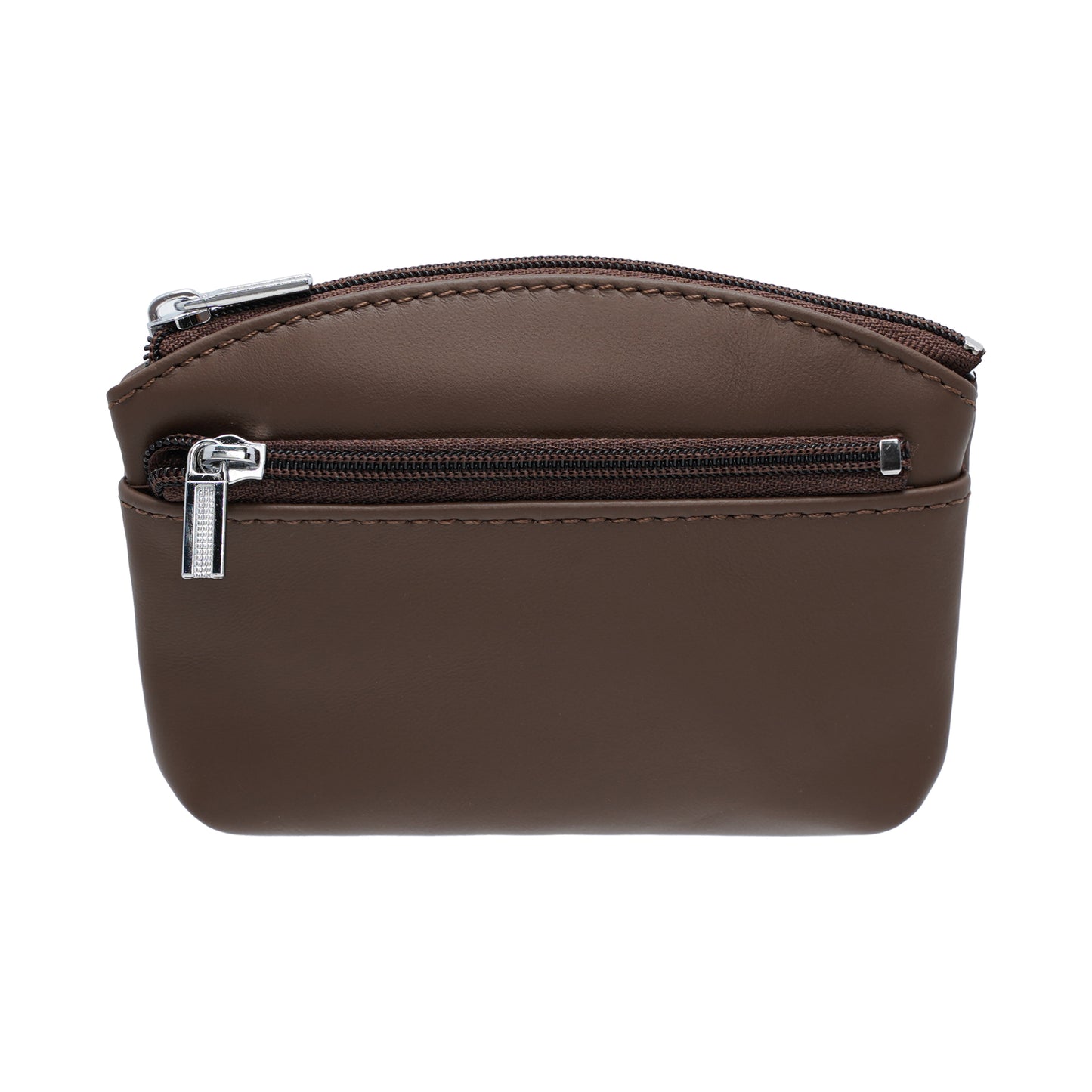 Jack Studio Genuine Cow Leather Coin Pouch Zip Wallet with Keyholder - JK40155