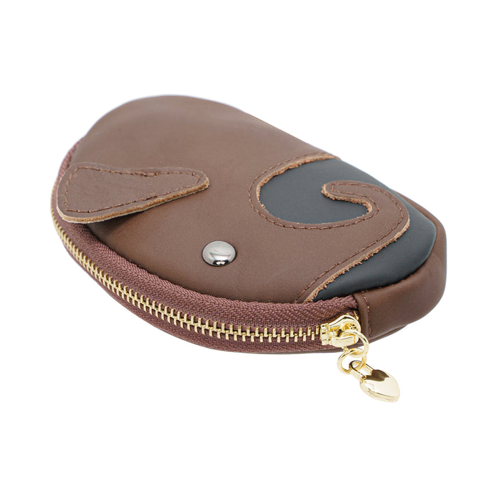 Jack Studio Genuine Cow Leather Cute Coin Pouch Zip Wallet with Keyholder - JWB 30851/30852