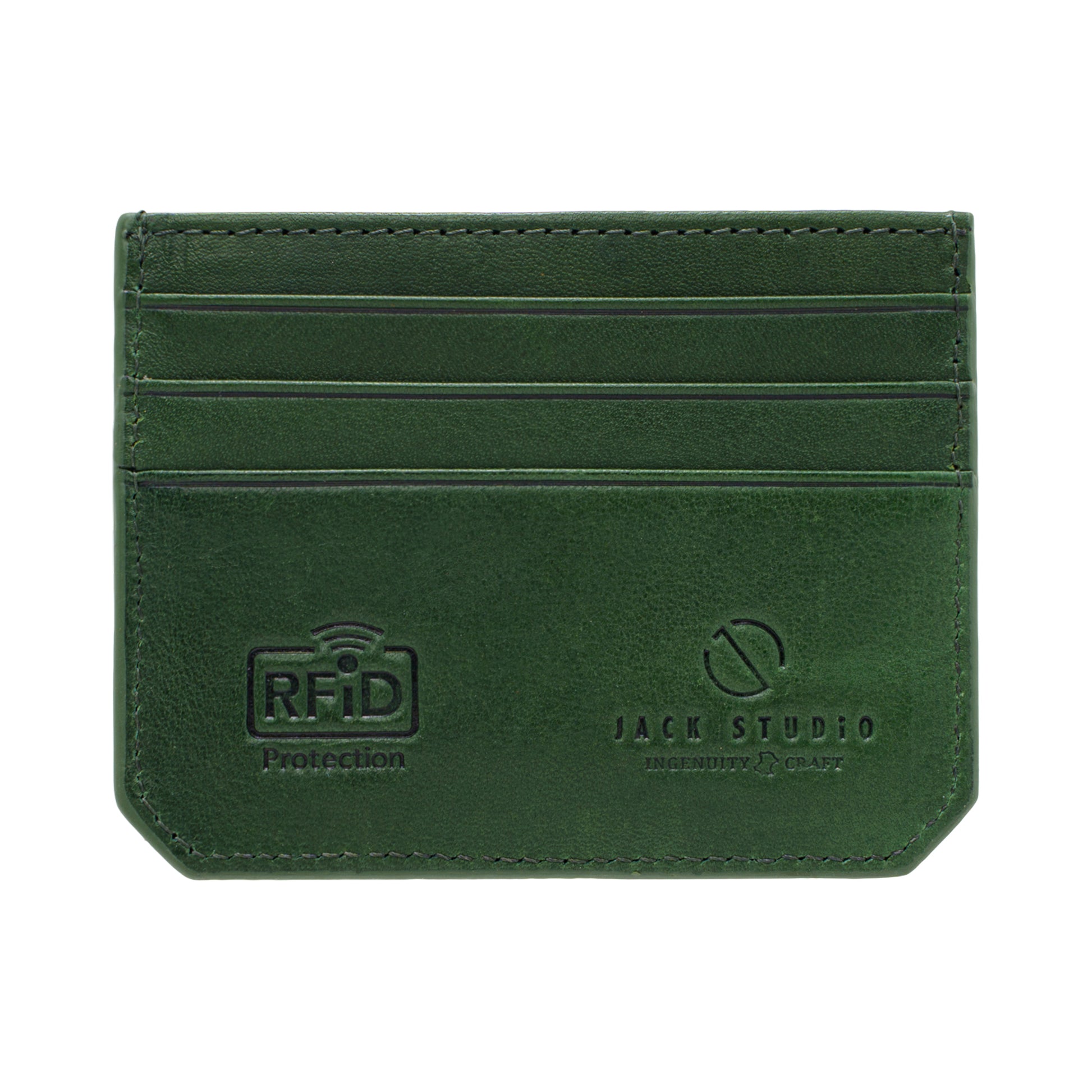 Jack Studio Full Grain Cow Leather Small Slim Card Holder - JWC 30860 - Jack Studio Marketing Sdn Bhd