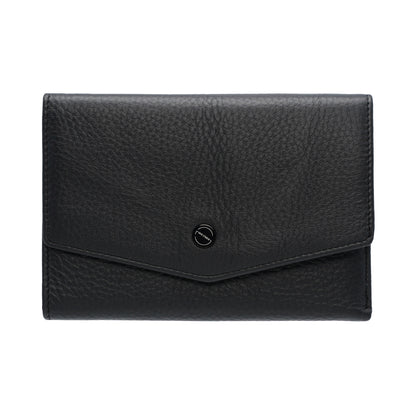 Jack Studio Full Grain Leather Trifold Medium Ladies Wallet Woman Purse with Zipper Coin Pocket - JWB 40553 LT