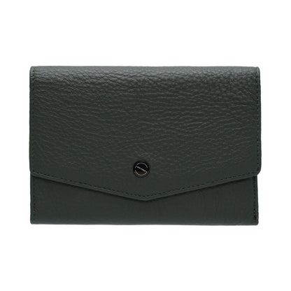 Jack Studio Full Grain Leather Trifold Medium Ladies Wallet Woman Purse with Zipper Coin Pocket - JWB 40553 LT