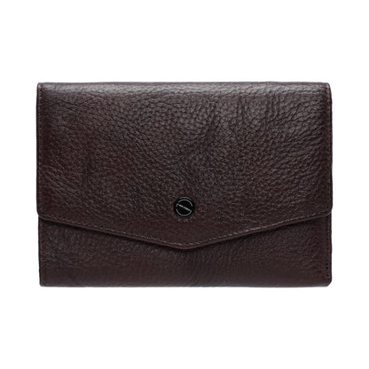 Jack Studio Full Grain Leather Trifold Medium Ladies Wallet Woman Purse with Zipper Coin Pocket - JWB 40553 LT