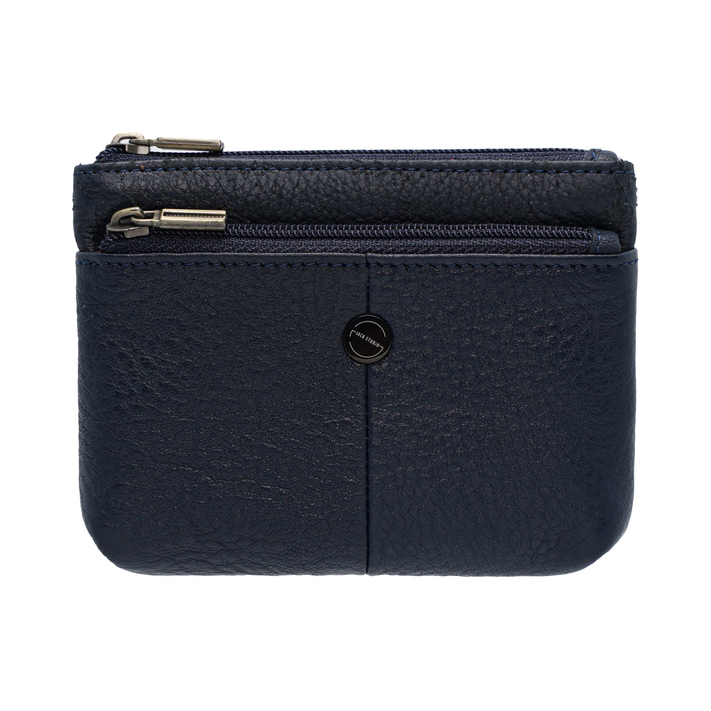 Jack Studio Full Grain Leather Small Coin Pouch Zip Wallet Woman Purse with Keyholder -  JWB 40556 CP