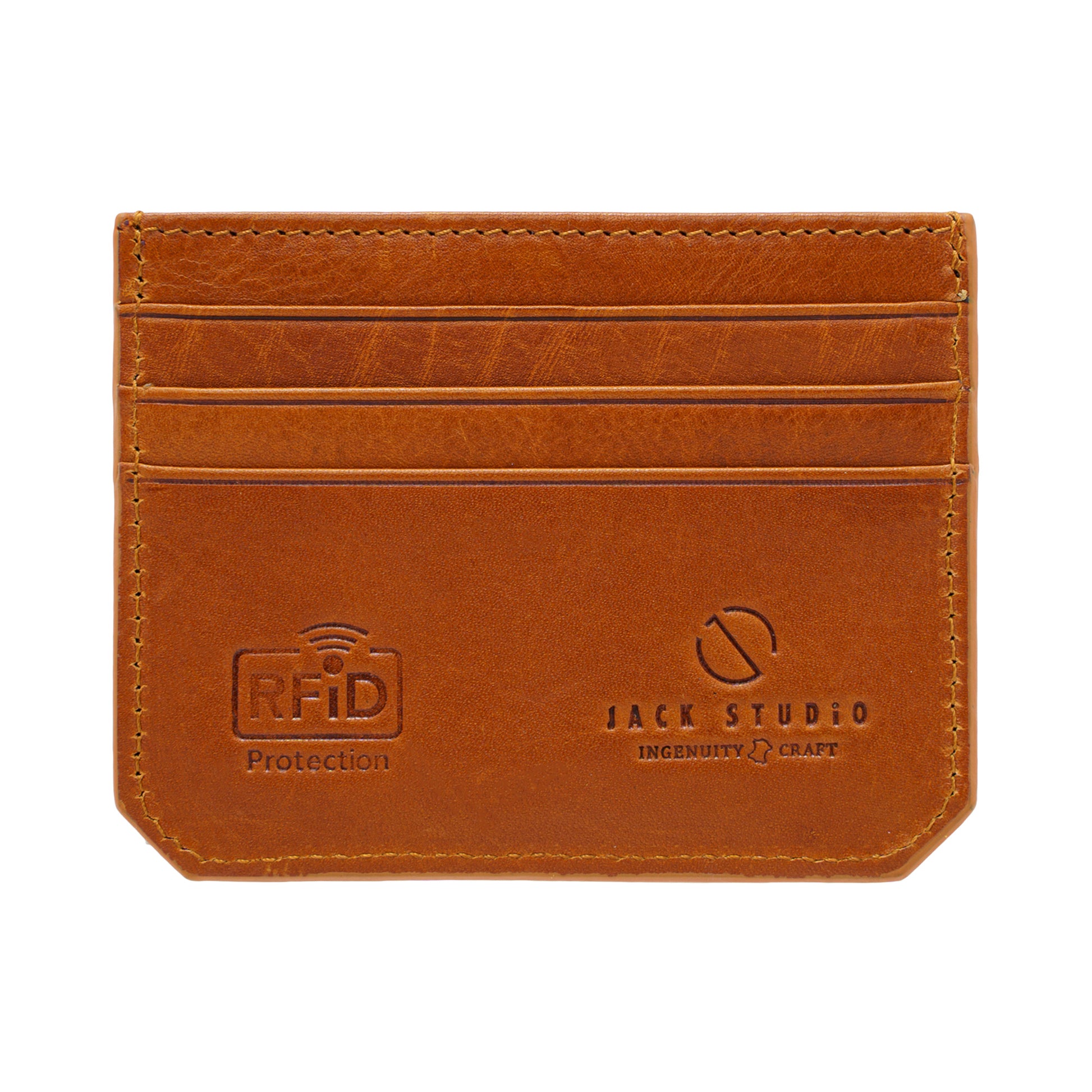 Jack Studio Full Grain Cow Leather Small Slim Card Holder - JWC 30860 - Jack Studio Marketing Sdn Bhd