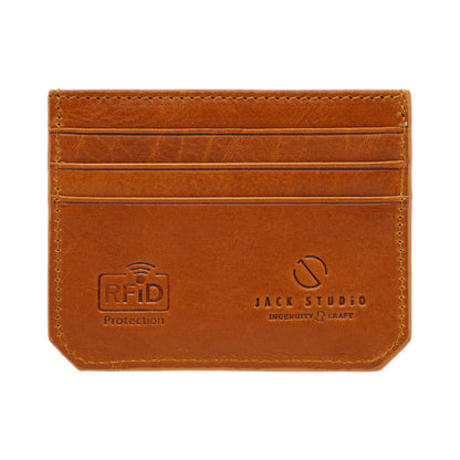 Jack Studio Full Grain Cow Leather Small Slim Card Holder - JWC 30860 - Jack Studio Marketing Sdn Bhd