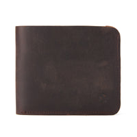Jack Studio Full Grain Leather Crazy Horse Brencó Fold Short Bi-fold Wallet Dompet Lelaki Vintage - JWC 50951 B thumbnail