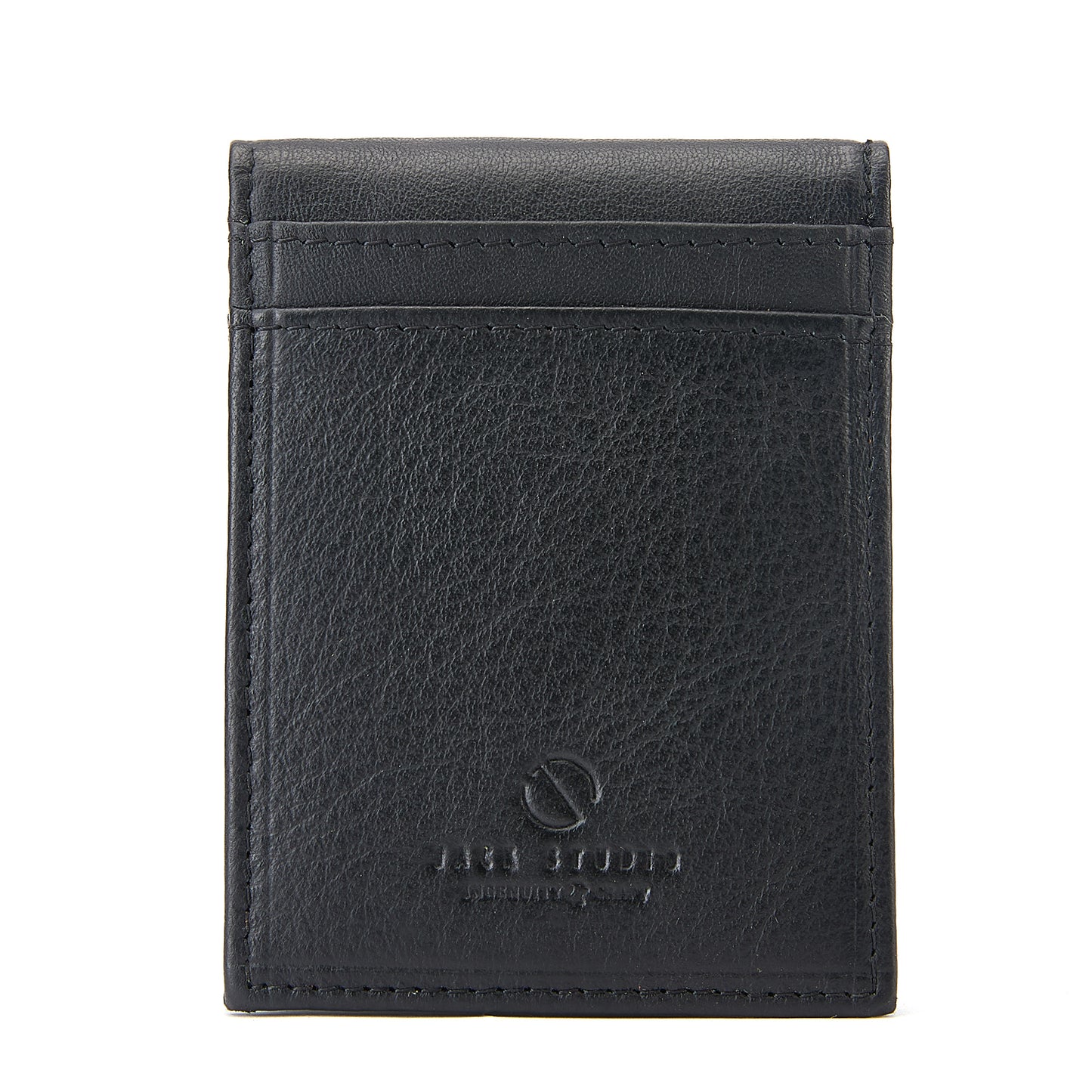 Jack Studio Full Grain Leather Arvó Magcard Bi- fold Card Holder Pemegang Kad Nipis- JWC 51054 C
