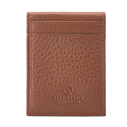 Jack Studio Full Grain Leather Arvó Magcard Bi- fold Card Holder Pemegang Kad Nipis- JWC 51054 C