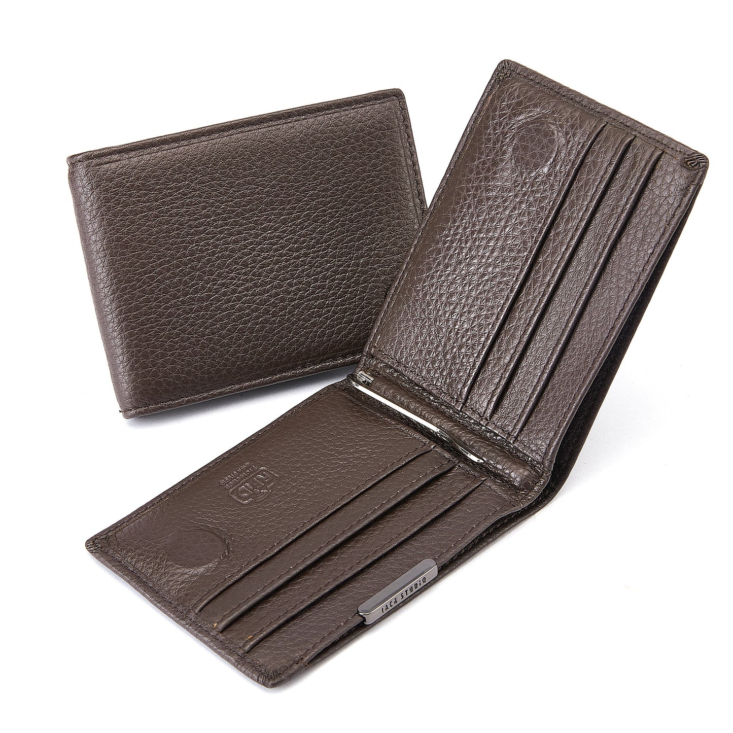 (TEST ONLY) Jack Studio Full Grain Leather Moro Deluxe Luxe Bi-fold Money Clip Wallet-JWC 51056