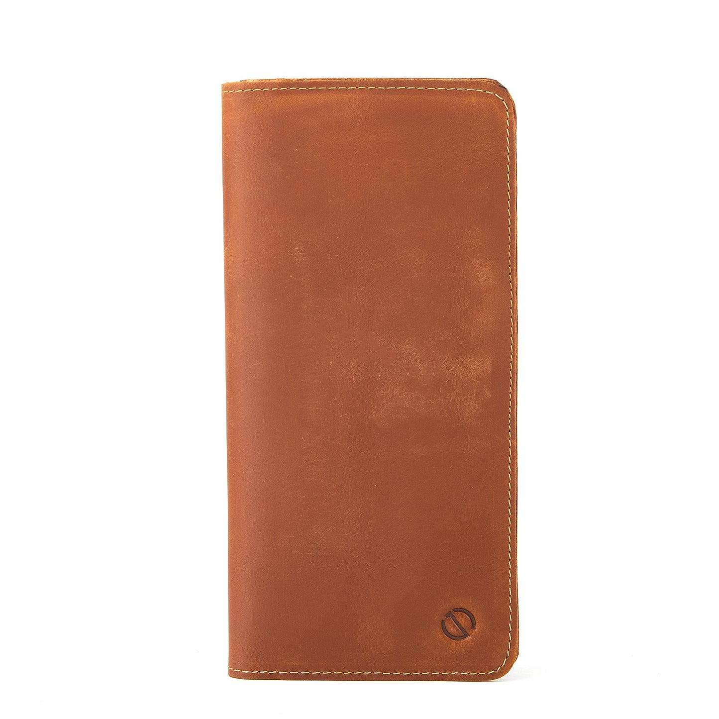 Jack Studio Full Grain Leather Crazy Horse Brencó Vertical Long Bi-fold Wallet Dompet Panjang Lelaki Vintage - JWC 50952