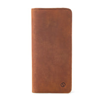 Jack Studio Full Grain Leather Crazy Horse Brencó Vertical Long Bi-fold Wallet Dompet Panjang Lelaki Vintage - JWC 50952 thumbnail