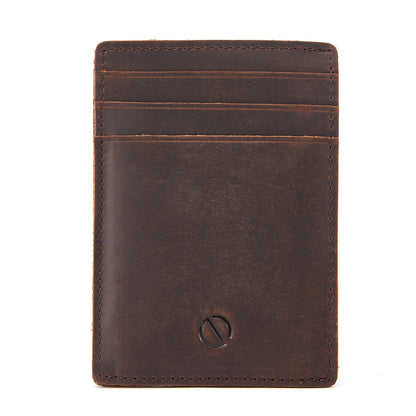 Jack Studio Full Grain Leather Crazy Horse Brencó Slim Card Holder Pemegang Kad Nipis - JWD 50953 C