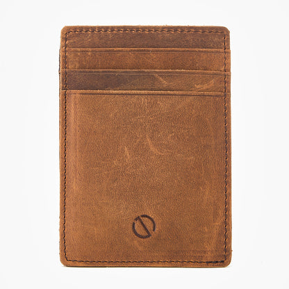 Jack Studio Full Grain Leather Crazy Horse Brencó Slim Card Holder Pemegang Kad Nipis - JWD 50953 C