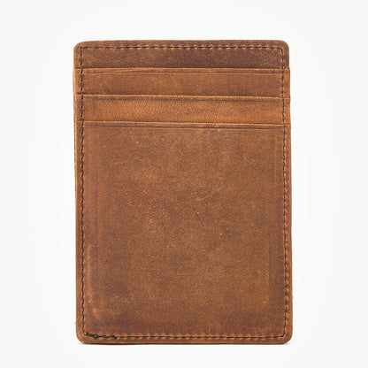 Jack Studio Full Grain Leather Crazy Horse Brencó Slim Card Holder Pemegang Kad Nipis - JWD 50953 C