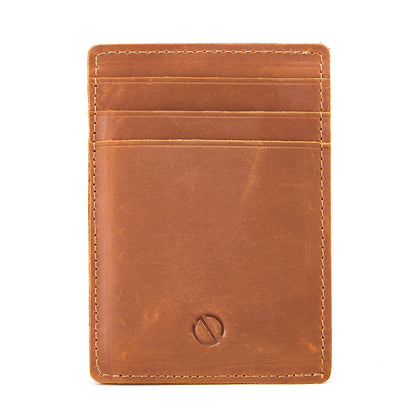 Jack Studio Full Grain Leather Crazy Horse Brencó Slim Card Holder Pemegang Kad Nipis - JWD 50953 C