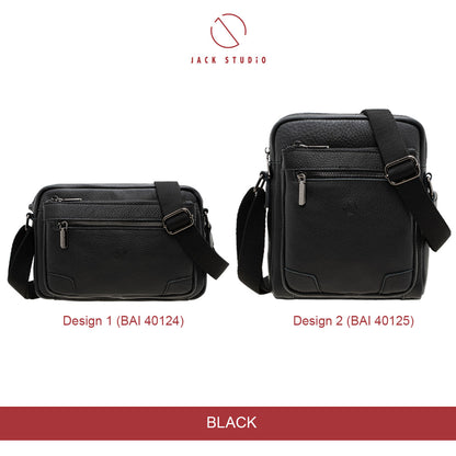 Jack Studio Genuine Cow Leather 2 Design Sling Crossbody Men’s Bag - BAI 40124/40125 - Jack Studio Marketing Sdn Bhd