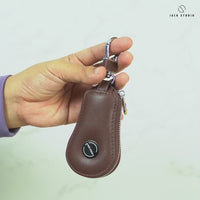 Leather Car Key Holder Keychain – JK Collection thumbnail