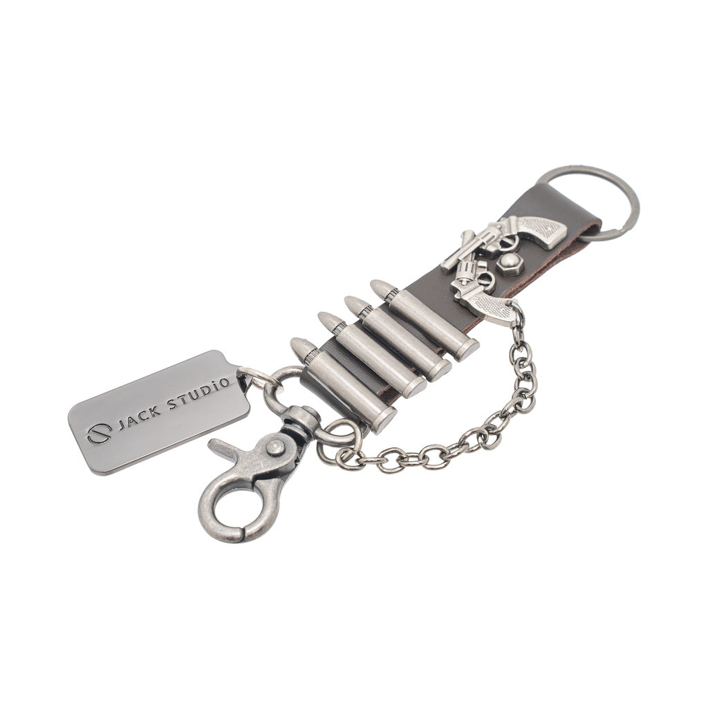 Jack Studio Genuine Leather Key Chain - Free Name Customization