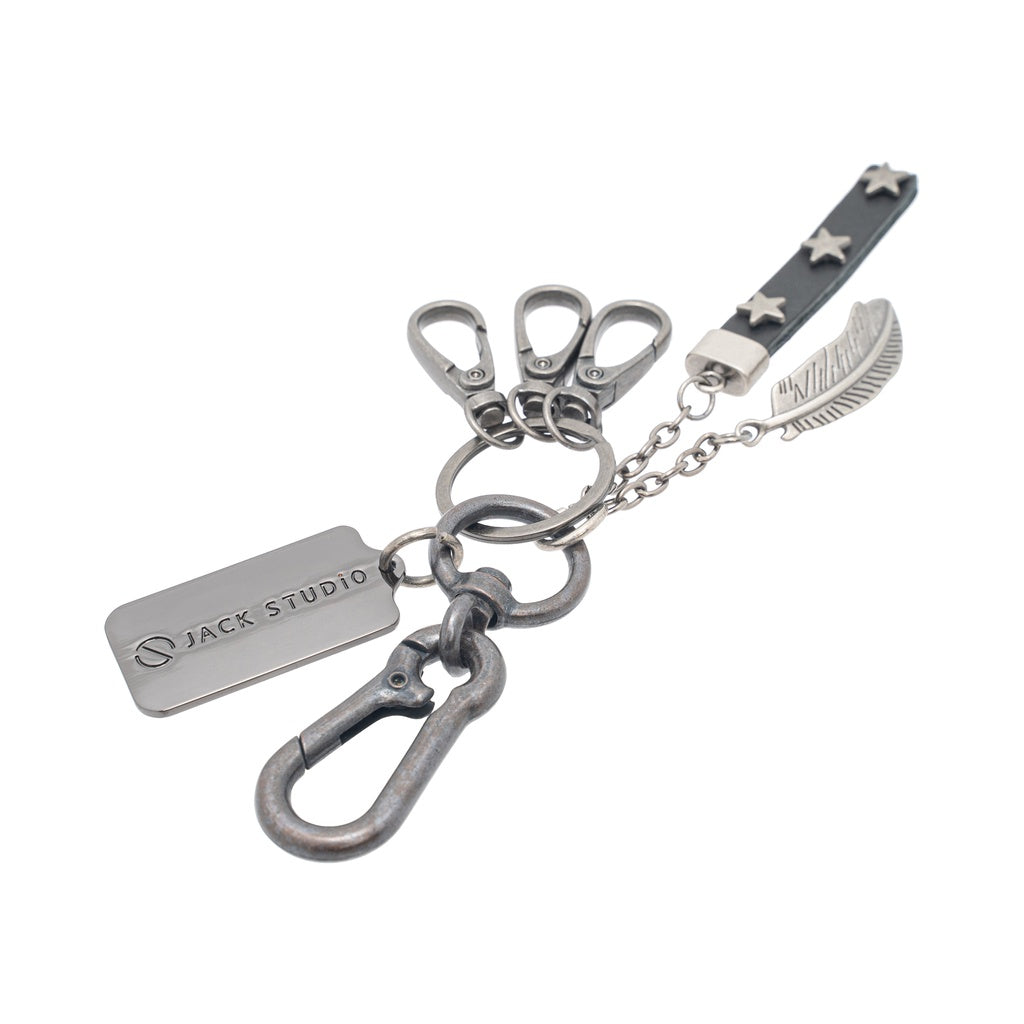 Jack Studio Genuine Leather Key Chain - Free Name Customization