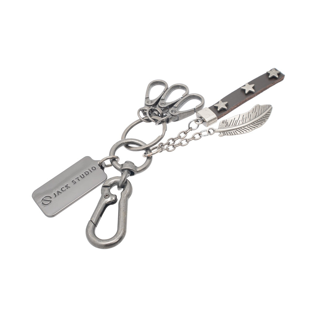 Jack Studio Genuine Leather Key Chain - Free Name Customization