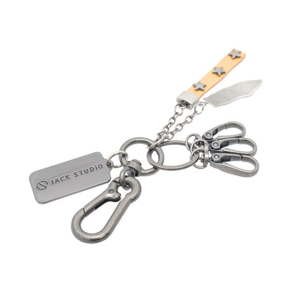 Jack Studio Genuine Leather Key Chain - Free Name Customization