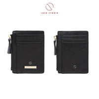 Jack Studio Natasha Genuine Leather Ladies Card Holder with Zip Credit Card Case Mini Wallet Purse Woman - JWB 21076 thumbnail