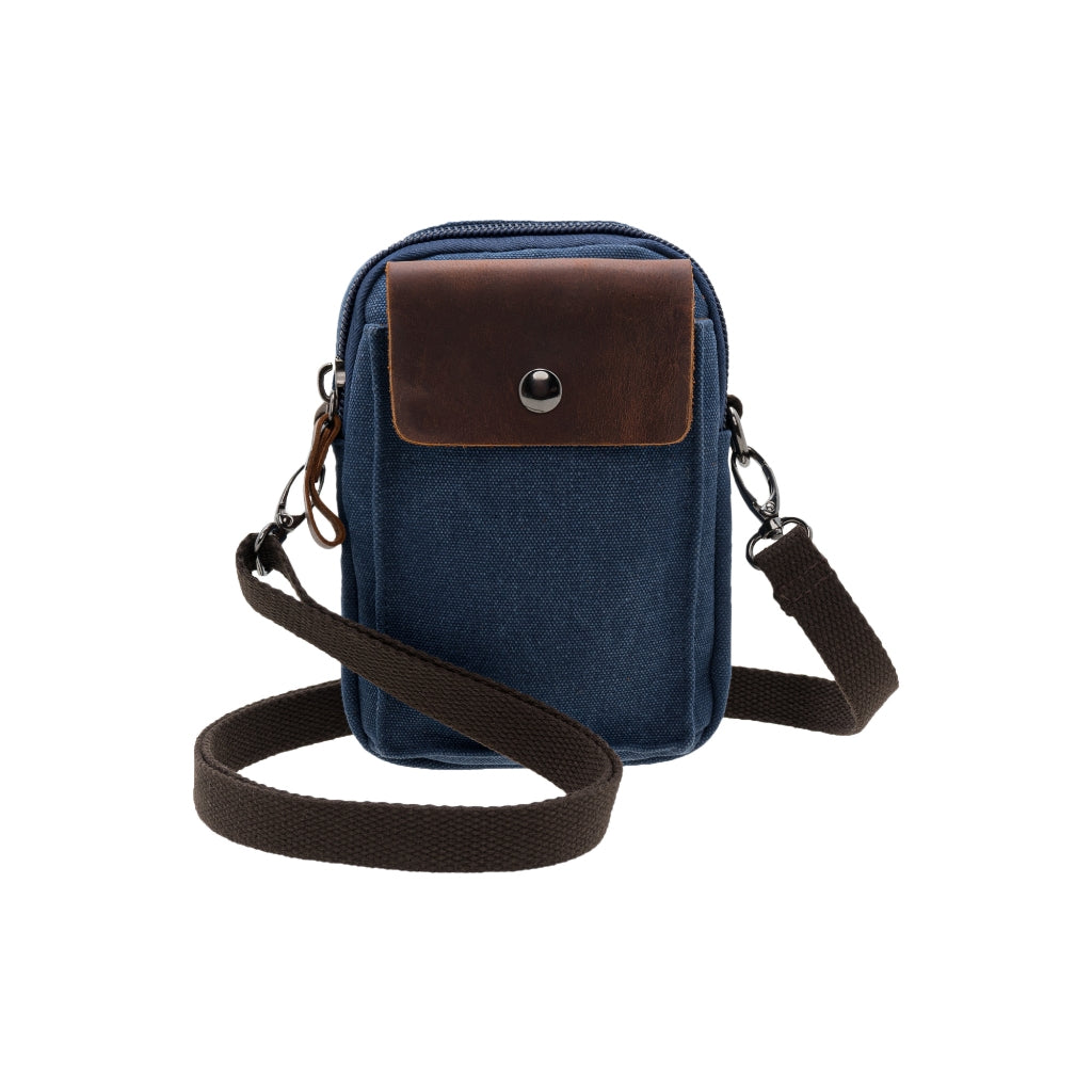 Jack Studio Unisex Mini Canvas Leather Sling Bag / Waist Belt Bag - BAD 40101
