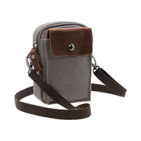 Jack Studio Unisex Mini Canvas Leather Sling Bag / Waist Belt Bag - BAD 40101 thumbnail