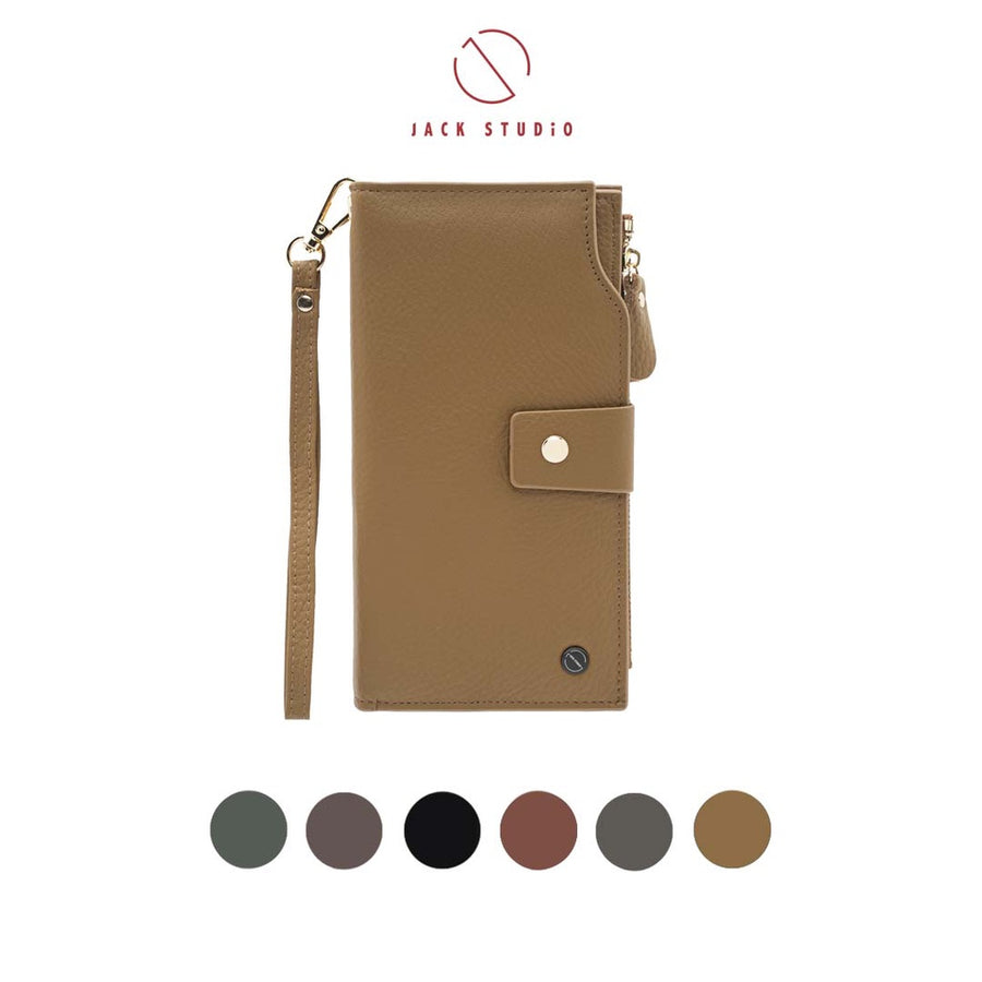 Jack Studio Liberty Leather Long Ladies Women Wallet Purse with Snap Closure - JWB 20871