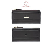 Jack Studio Belle Leather Bifold Zipper Long Ladies Women Wallet Purse - JWB 21073 thumbnail