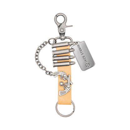 Jack Studio Genuine Leather Key Chain - Free Name Customization