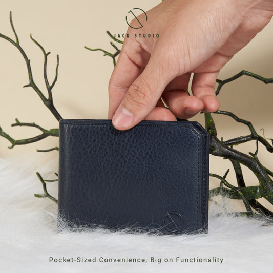 Jack Studio Vegetable Tanned Cow Leather RFID protection Bifold Men’s Wallet - JWC 30856/ 30857/ 30858 - Jack Studio Marketing Sdn Bhd
