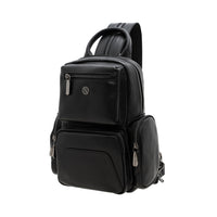 Jack Studio Full Grain Leather Black Small Backpack Crossbody Bag Bag Galas Kulit - BAB 40133 A thumbnail