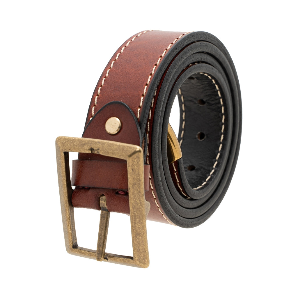 Jack Studio Full Grain Leather Double Sided Buckle Men's Belt - BL 7411