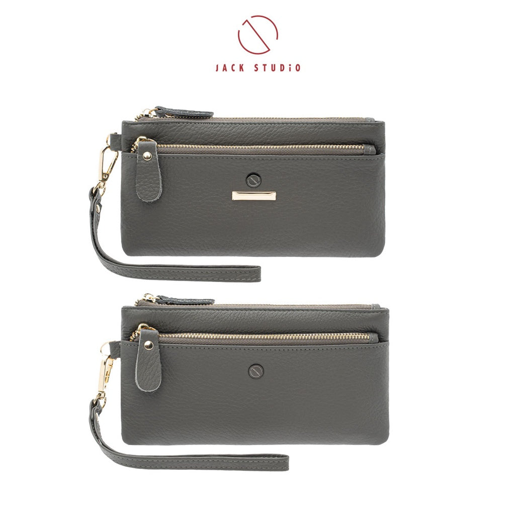 Jack Studio Duchess Leather Zipper Long Women Wallet Clutch