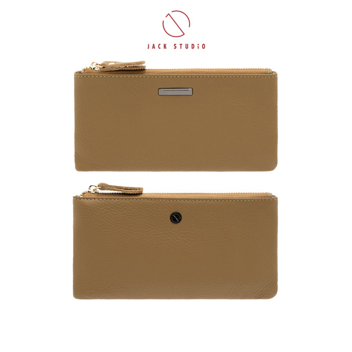 Jack Studio Rhea Full Grain Leather Ladies Women Long Zipper Wallet Purse - JWB 30154