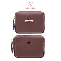 Jack Studio Wanda Genuine Leather Cute Ladies Coin Pouch Zip Wallet Purse Woman with Keyholder - JWB 21077 thumbnail