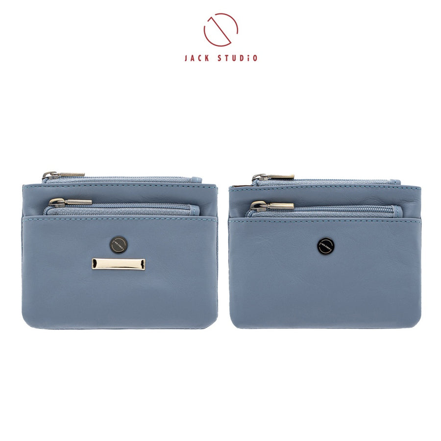 Jack Studio Diana Genuine Leather Small Ladies' Coin Pouch Zip Wallet Purse Woman with Keyholder - JWB 21074