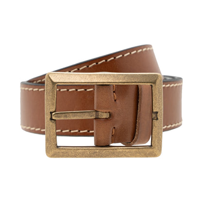 Jack Studio Full Grain Leather Double Sided Buckle Men's Belt - BL 7411