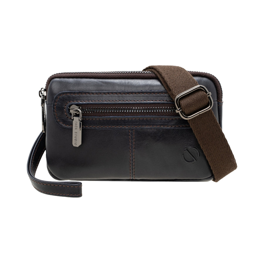 Jack Studio Genuine Cow Leather Small Size Sling Crossbody Bag - BAC 40126