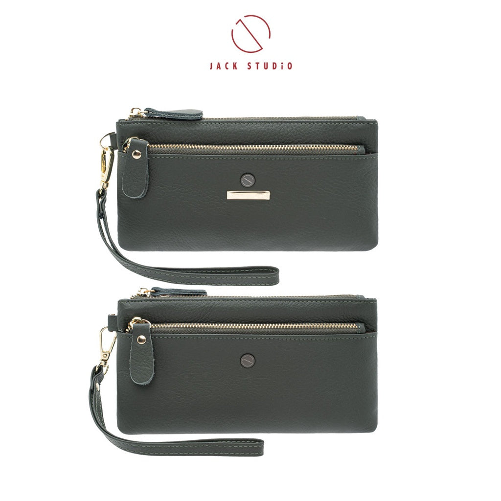 Jack Studio Duchess Leather Zipper Long Women Wallet Clutch