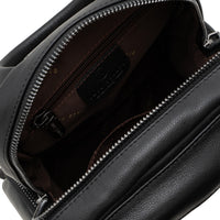 Jack Studio Full Grain Leather Black Small Backpack Crossbody Bag Bag Galas Kulit - BAB 40133 A thumbnail